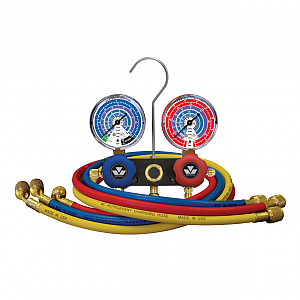 MASTERCOOL коллектор (manifold) в футляре R-455A, R-448A, R-449A, R-452A, 3 шланга 1/4" + кейс в комплекте (92661-MNB1-E)